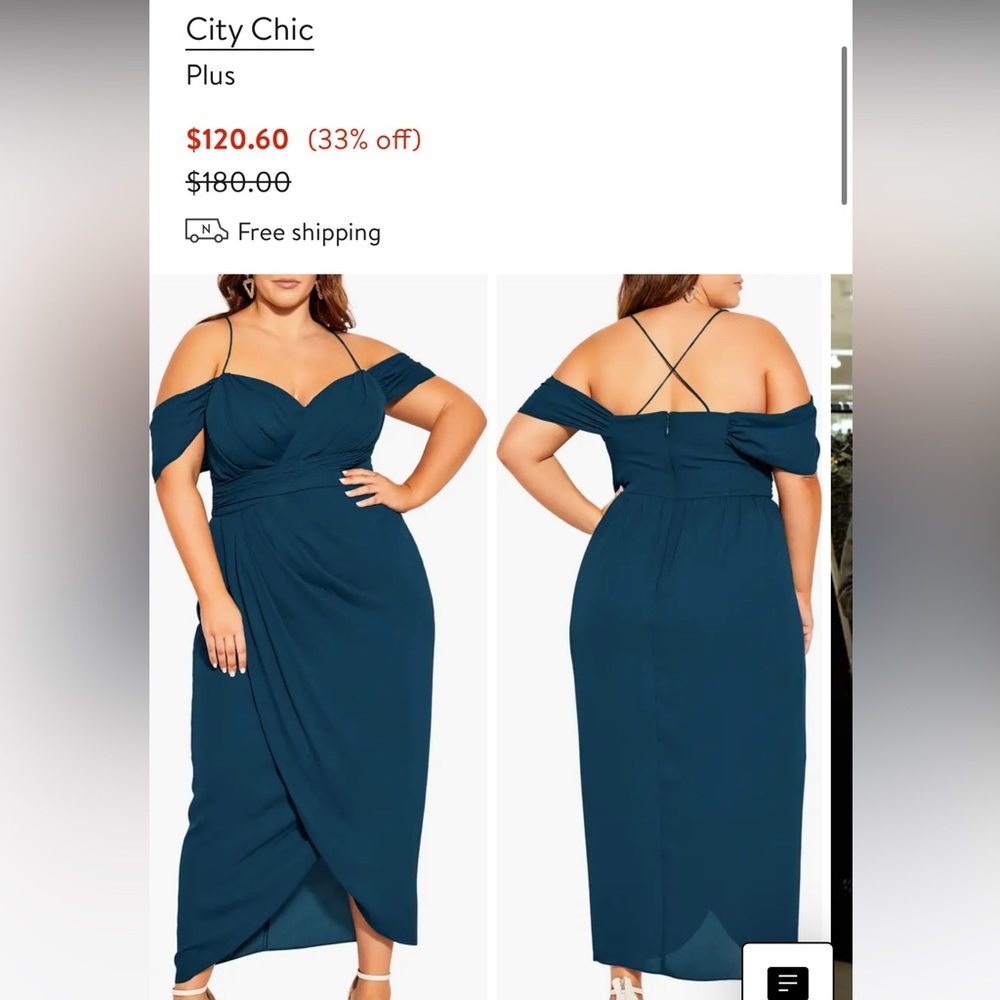 City Chic Emerald Entwine Dress View 6